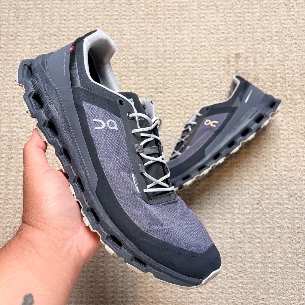 On Cloudultra Waterproof Mens Trail Running Shoes Grey Black Size 13